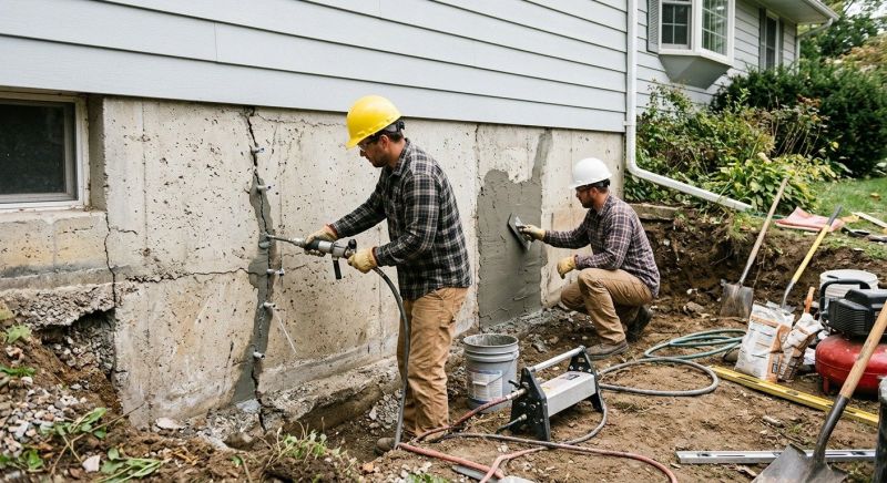 Basement Foundation Repair in Mansfield, MA