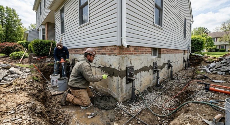 Basement Foundation Repair in Milton, MA