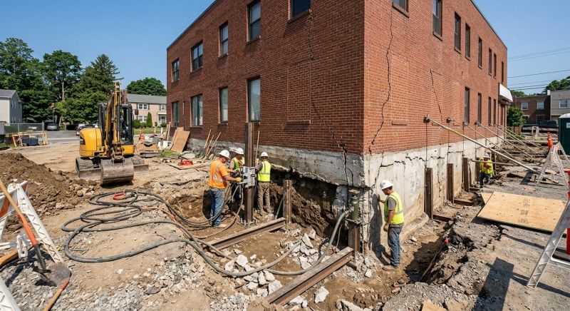 Building Foundation Repair in Brighton, MA