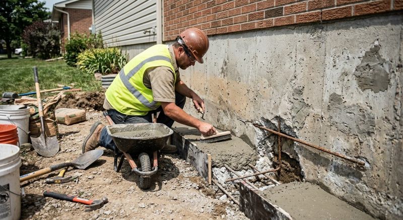 Concrete Foundation Repair in Hyde Park, MA
