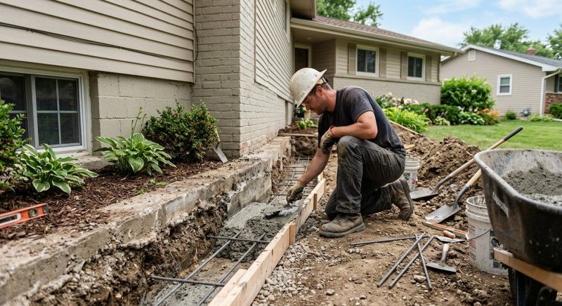 Concrete Foundation Repair in North Scituate, RI