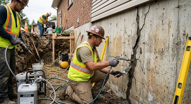 Cracked Foundation Repair in Bristol County, MA