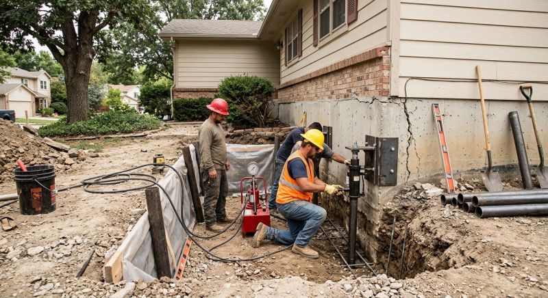 Cracked Foundation Repair in Millis, MA