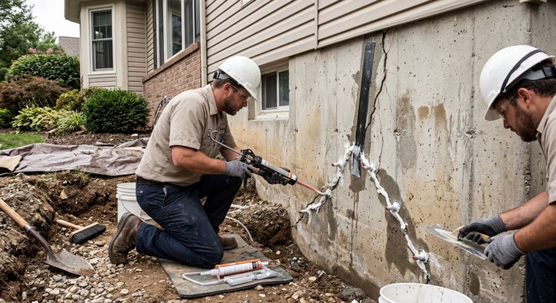 Cracked Foundation Repair in Providence County, RI