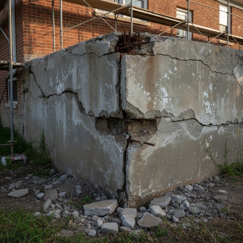 Cracked Foundation Repair in Warren, RI