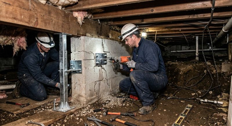 Crawlspace Foundation Repair in Bristol County, MA