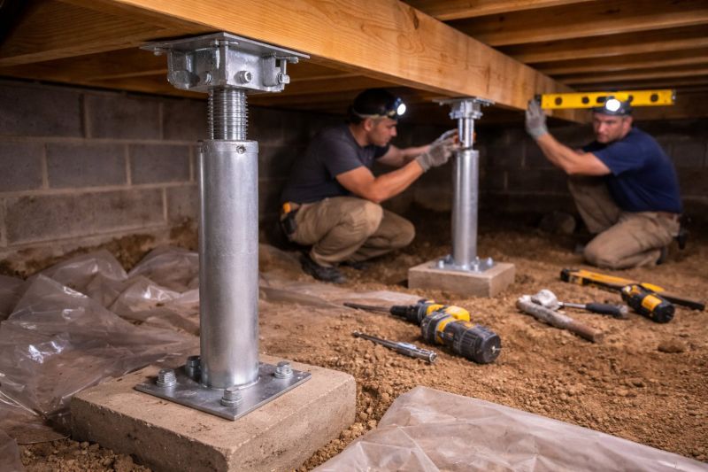 Crawlspace Structural Repair in Wrentham, MA