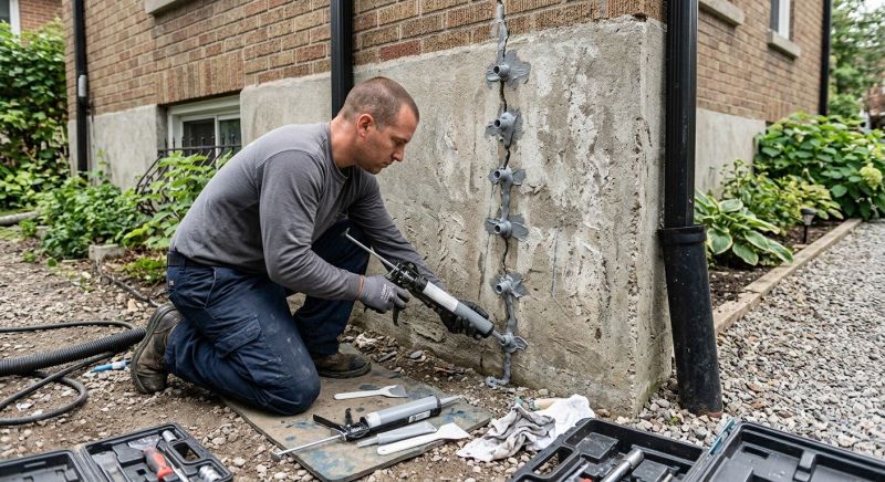 Foundation Crack Repair in Lincoln, RI