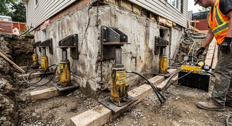 Foundation Jacking in East Providence, RI