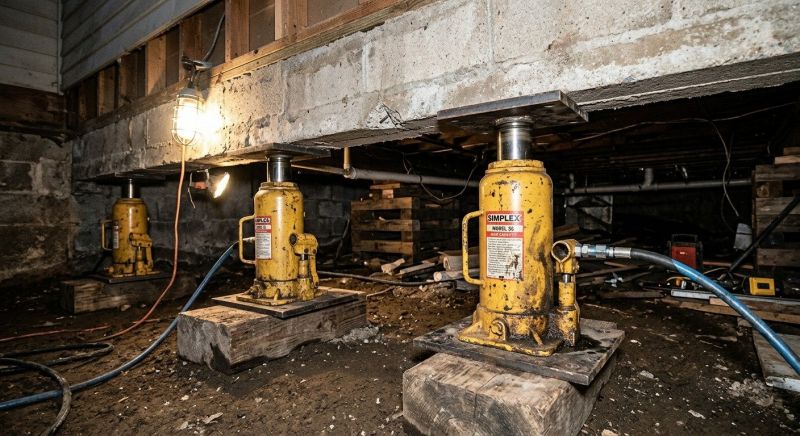 Foundation Jacking in Foxboro, MA