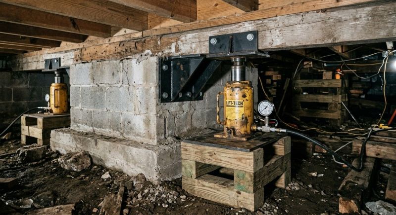 Foundation Jacking in Mansfield, MA