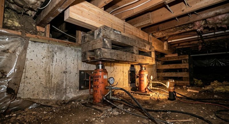 Foundation Jacking in Medfield, MA