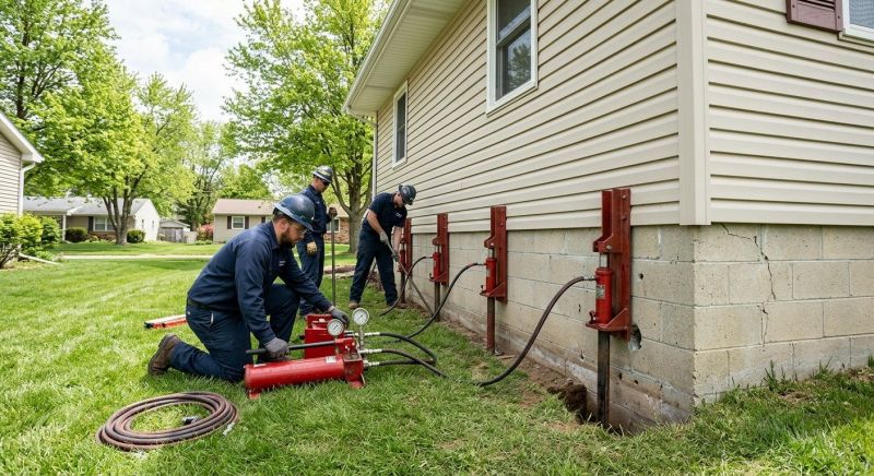 Foundation Jacking in Norton, MA