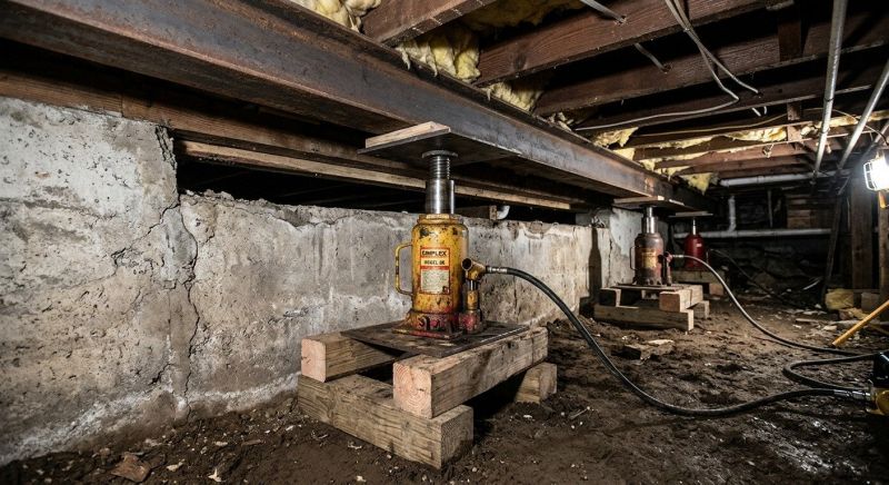 Foundation Jacking in Oakland, RI