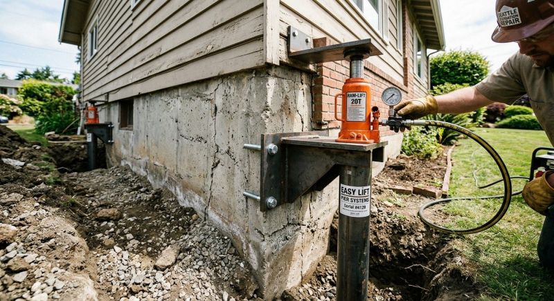Foundation Lifting in Johnston, RI