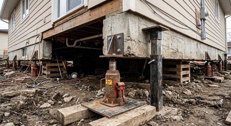 Foundation Lifting in North Attleboro, MA
