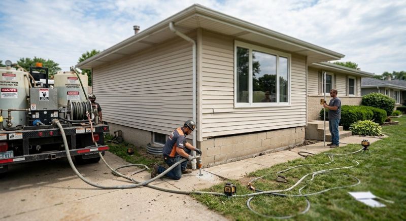 Foundation Lifting in Oakland, RI
