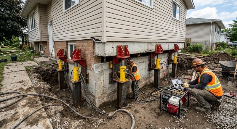 Foundation Lifting in Southborough, MA