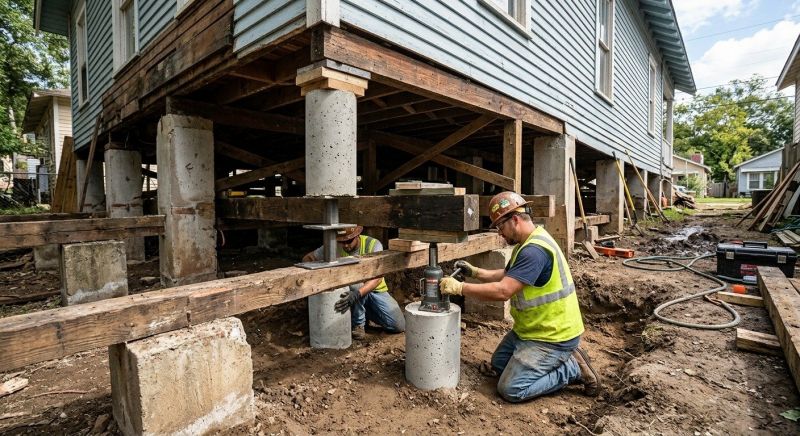 Foundation Pier Repair in Wrentham, MA