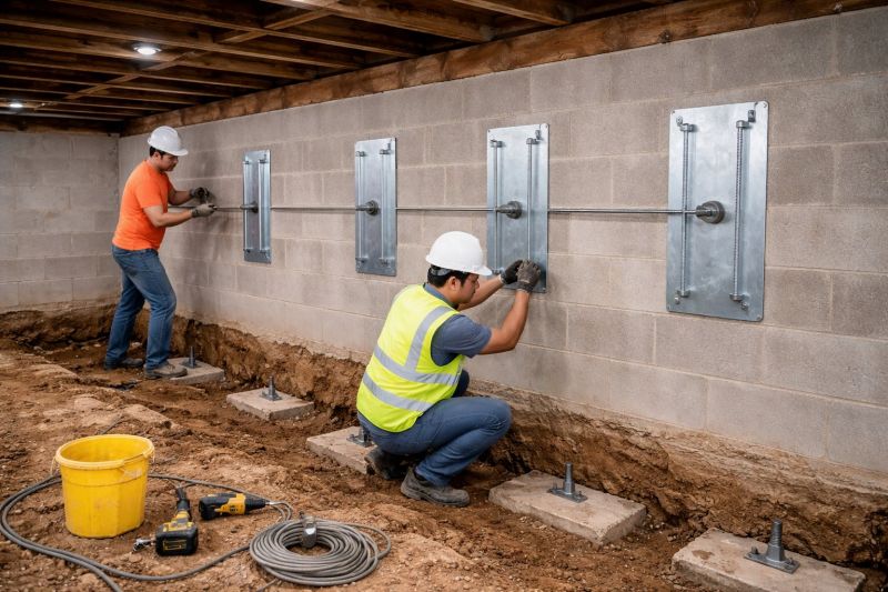Foundation Stabilizing in Abington, MA
