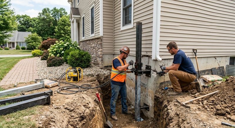 Foundation Stabilizing in Chestnut Hill, MA