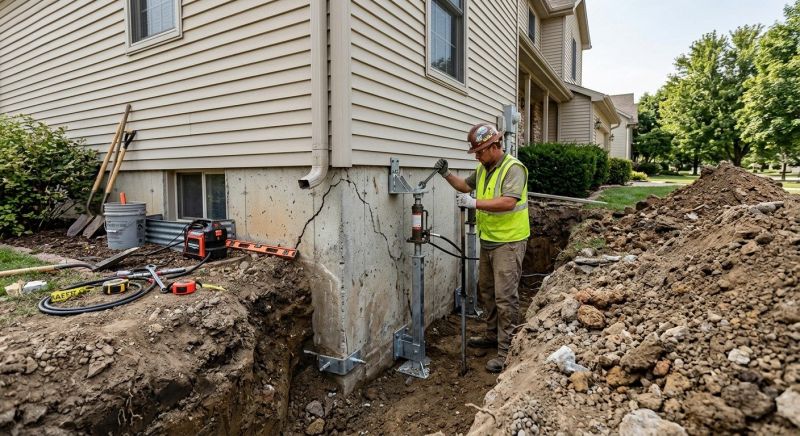 Foundation Stabilizing in Holliston, MA