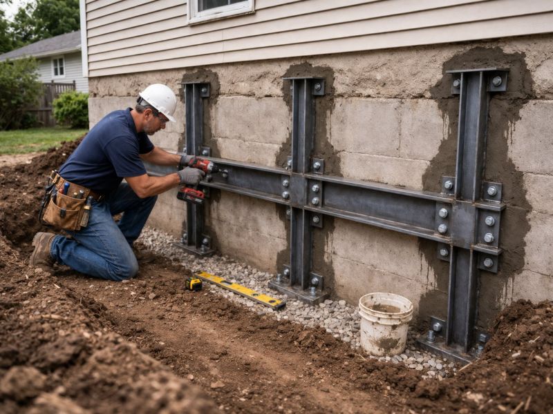 Foundation Strengthening in Wrentham, MA