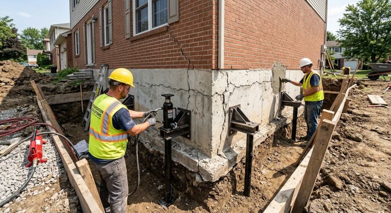 Foundation Structural Repair in Milton, MA