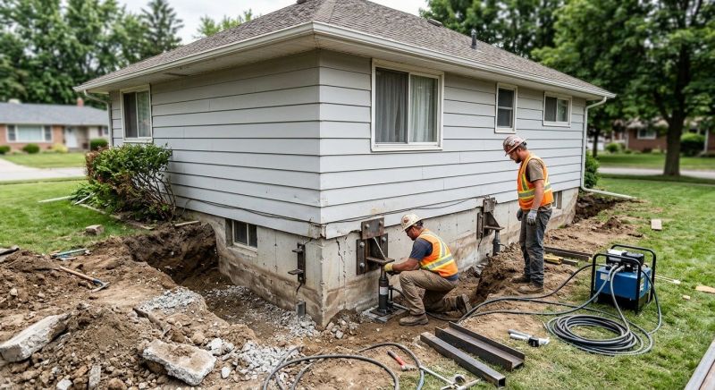 House Foundation Repair in North Easton, MA