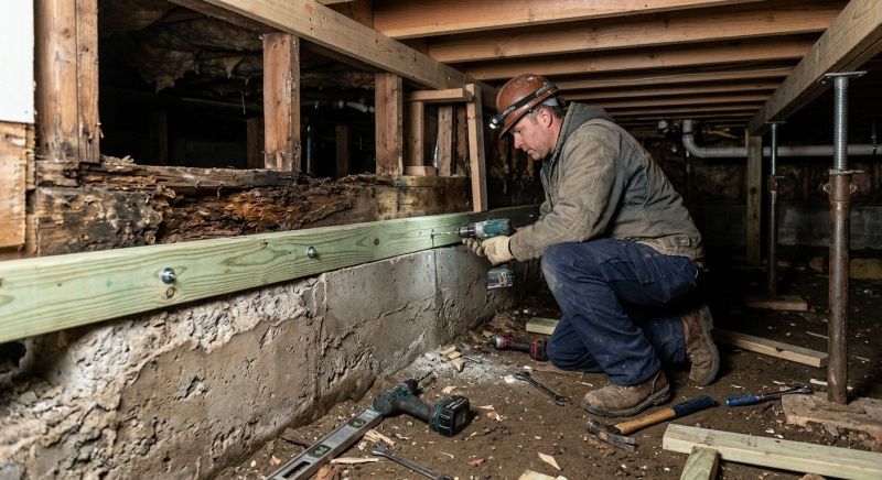 Sinking Foundation Repair in Norfolk, MA
