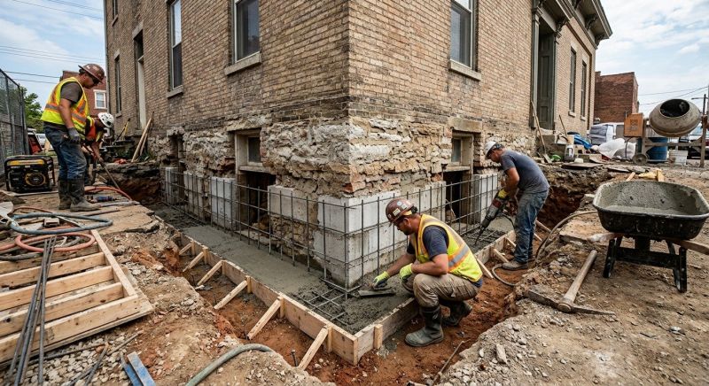 Structural Underpinning in Wrentham, MA