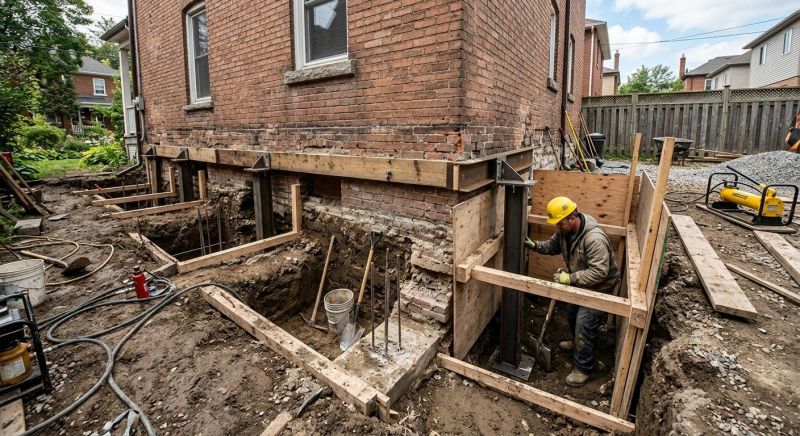 Underpinning Repair in Wrentham, MA
